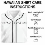 Wutang clan summer hawaiian shirt care instruction