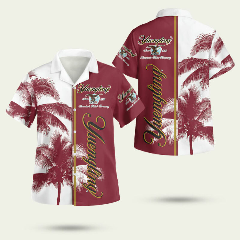 Yuengling Beer Palm Tree Hawaiian Shirt