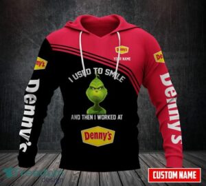 dennys grinch i used to smile and then i worked at 3d shirt hoodie